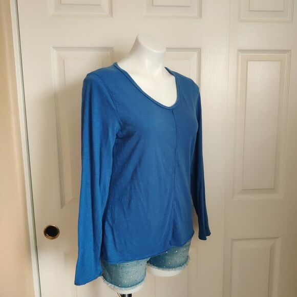 prAna V-neck long sleeve tee style W2ROMI316 sz S - Picture 2 of 7